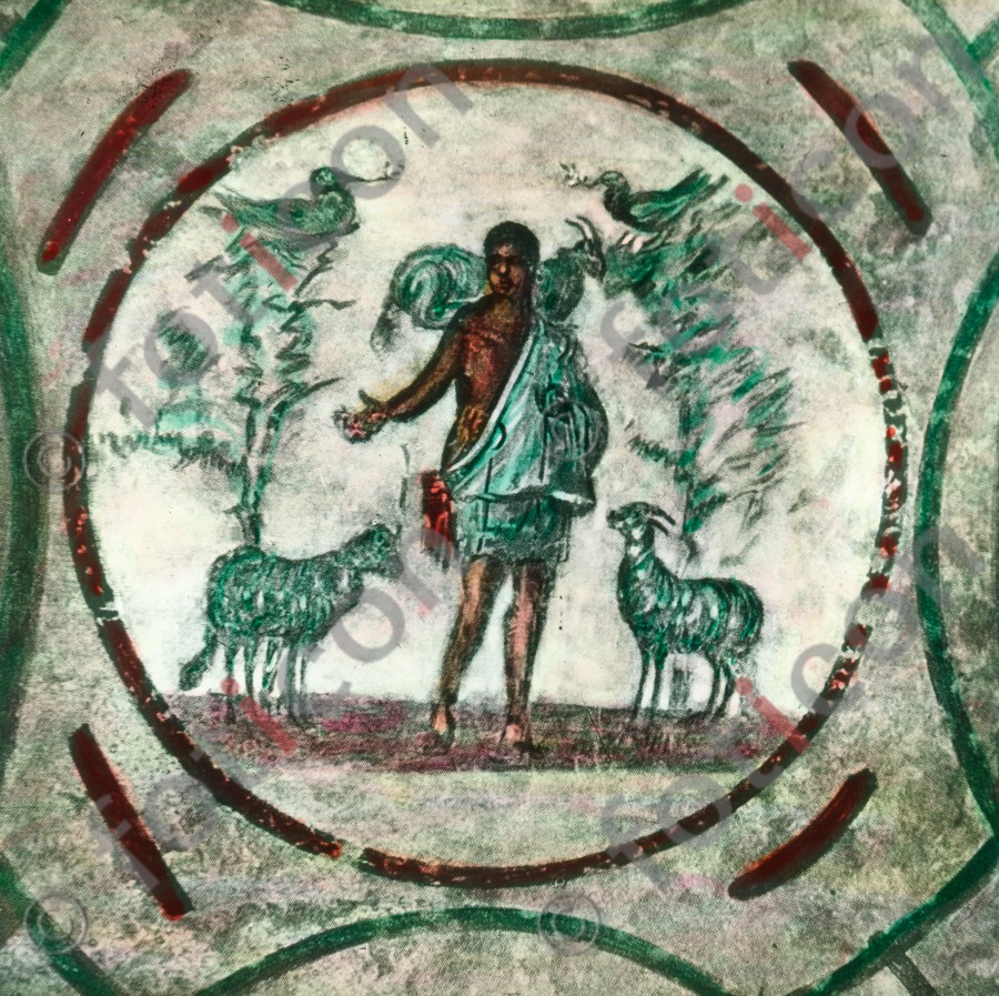 Christus als Guter Hirte | Christ as Good Shepherd - Foto simon-107-058.jpg | foticon.de - Bilddatenbank für Motive aus Geschichte und Kultur